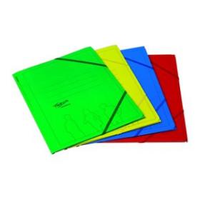 Carpetas de gomas CARPETA de GOMAS y SOLAPAS FABRISA CARTON Fº AZUL