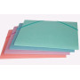 Carpetas de gomas CARPETA de GOMAS y SOLAPAS FABRISA CARTON GOFRADO Fº VERDE PASTEL
