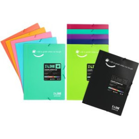 Carpetas de gomas CARPETA de GOMAS y SOLAPAS GRAFOPLAS PP LIKE 2 Fº MINT