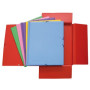 Carpetas de gomas CARPETA de GOMAS y SOLAPAS GRAFOPLAS PVC COLORS Fº  (6 colores surtidos)
