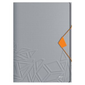 Carpetas de gomas CARPETA de GOMAS y SOLAPAS LEITZ URBAN CHIC PP A4 GRIS
