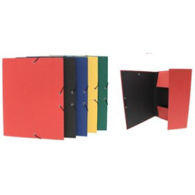 Carpetas de gomas CARPETA de GOMAS y SOLAPAS MARIOLA GELTEX CARTON FORRADO Fº VERDE