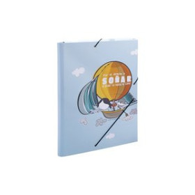 Carpetas de gomas CARPETA de GOMAS y SOLAPAS PARDO MUXOTE CARTON FORRADO Fº SOÑAR