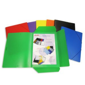 Carpetas de gomas CARPETA de GOMAS y SOLAPAS SARO PP Fº SURTIDOS (6 col.)