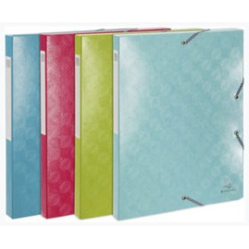 Carpetas de proyectos CARPETA de PROYECTOS EXACOMPTA 1928 CARTULINA LUSTRADA A4 GOMAS 2.5 cm SURTIDO (4 col.)