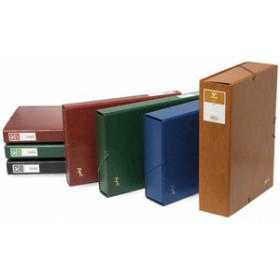 Carpetas de proyectos CARPETA de PROYECTOS GRAFOPLAS PROJECT CARTON FORRADO PVC Fº GOMAS 9 cm CUERO