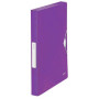 Carpetas de proyectos CARPETA de PROYECTOS LEITZ WOW PP A4 GOMAS 3 cm VIOLETA METALIZADO