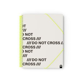 Carpetas de fundas (tarifarios) CARPETA FUNDAS (TARIFARIO) CARCHIVO DO NOT CROSS ESPIRAL PP ARCHIVEX A4 20 F. GREY