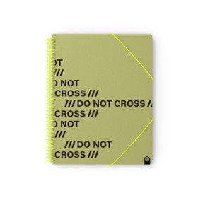 Carpetas de fundas (tarifarios) CARPETA FUNDAS (TARIFARIO) CARCHIVO DO NOT CROSS ESPIRAL PP ARCHIVEX A4 40 F. ARMY GREEN