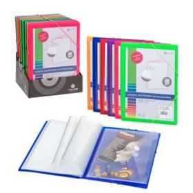 Carpetas de fundas (tarifarios) CARPETA FUNDAS (TARIFARIO) CARCHIVO PP CARCHIPLAS FASHION Fº CANGURO con GOMA 30 F.(6 colores)