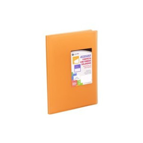 Carpetas de fundas (tarifarios) CARPETA FUNDAS (TARIFARIO) CARCHIVO PP CARCHIPLAS-BOOK FLEXIBLE A4  30 F. NARANJA