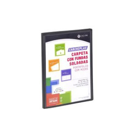 Carpetas de fundas (tarifarios) CARPETA FUNDAS (TARIFARIO) CARCHIVO PP CARCHIPLAS-BOOK FLEXIBLE CANGURO A4  20 F. NEGRO