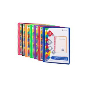 Carpetas de fundas (tarifarios) CARPETA FUNDAS (TARIFARIO) CARCHIVO REMOVE ESPIRAL PP A4 CANGURO con GOMA 40 F. EXTRAIBLES NEGRO