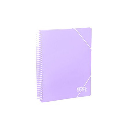 Carpetas de fundas (tarifarios) CARPETA FUNDAS (TARIFARIO) CARCHIVO SOFT PP ARCHIVEX A4  20 F. MALVA