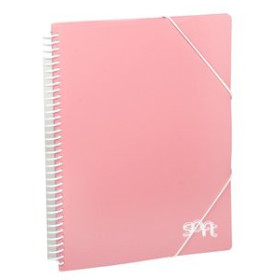 Carpetas de fundas (tarifarios) CARPETA FUNDAS (TARIFARIO) CARCHIVO SOFT PP ARCHIVEX A4  20 F. ROSA PASTEL