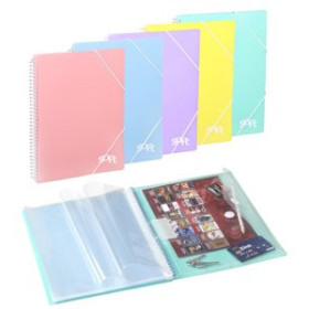 Carpetas de fundas (tarifarios) CARPETA FUNDAS (TARIFARIO) CARCHIVO SOFT PP REMOVE A4 20 F. EXTRAIBLES SURTIDO (5 col.)