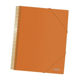 Carpetas de fundas (tarifarios) CARPETA FUNDAS (TARIFARIO) DOHE ESPIRAL PP OPACO A4 40 F. NARANJA