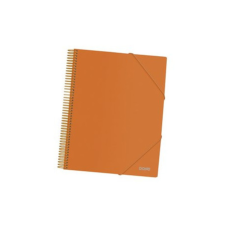 Carpetas de fundas (tarifarios) CARPETA FUNDAS (TARIFARIO) DOHE ESPIRAL PP OPACO A4 40 F. NARANJA