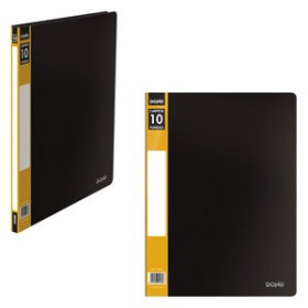 Carpetas de fundas (tarifarios) CARPETA FUNDAS (TARIFARIO) DOHE PP OPACO PERSONALIZABLE A4 10 F. NEGRO