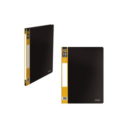 Carpetas de fundas (tarifarios) CARPETA FUNDAS (TARIFARIO) DOHE PP OPACO PERSONALIZABLE A4 10 F. NEGRO