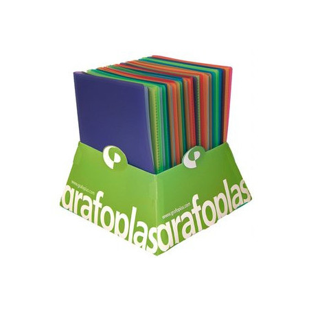 Carpetas de fundas (tarifarios) CARPETA FUNDAS (TARIFARIO) GRAFOPLAS PP FLEXIBLE POLIPLAS TRANS. Fº EXPOSITOR de 20