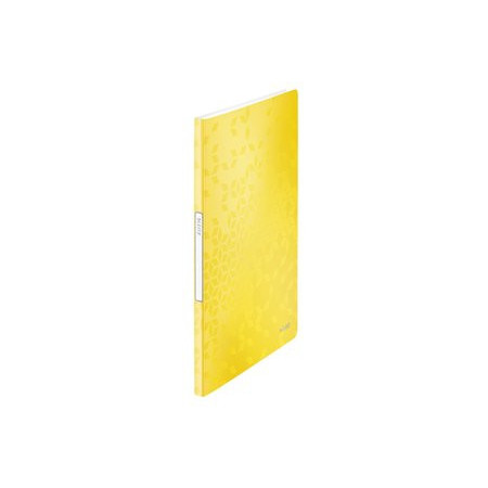 Carpetas de fundas (tarifarios) CARPETA FUNDAS (TARIFARIO) LEITZ WOW PP FLEXIBLE A4 20 F. AMARILLO