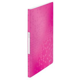Carpetas de fundas (tarifarios) CARPETA FUNDAS (TARIFARIO) LEITZ WOW PP FLEXIBLE A4 20 F. FUCSIA