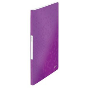 Carpetas de fundas (tarifarios) CARPETA FUNDAS (TARIFARIO) LEITZ WOW PP FLEXIBLE A4 20 F. VIOLETA
