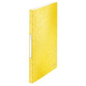 Carpetas de fundas (tarifarios) CARPETA FUNDAS (TARIFARIO) LEITZ WOW PP FLEXIBLE A4 40 F. AMARILLO