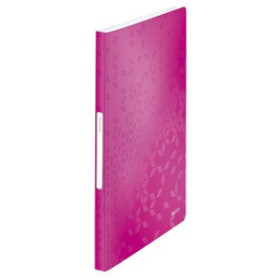 Carpetas de fundas (tarifarios) CARPETA FUNDAS (TARIFARIO) LEITZ WOW PP FLEXIBLE A4 40 F. FUCSIA