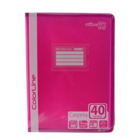 Carpetas de fundas (tarifarios) CARPETA FUNDAS (TARIFARIO) OFFICE BOX PP A4 COLORLINE 40 F.