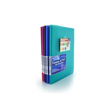 Carpetas de fundas (tarifarios) CARPETA FUNDAS (TARIFARIO) OFFICE BOX PP FLEXIBLE A4 10 F. SUPRA SURTIDO