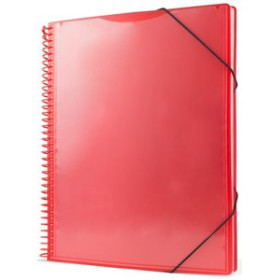 Carpetas de fundas (tarifarios) CARPETA FUNDAS (TARIFARIO) PRYSE PP PERSONALIZABLE A4 20 F. ROJO
