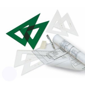 Instrumentos de medida CARTABON GRADUADO S/BISEL TRANSP 20 CMS