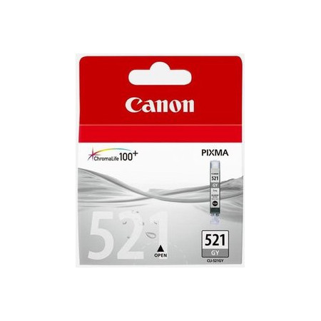Originales inkjet CART.IJ.CANON CLI-521GY GRIS PIXMA MP-620/630/980/540/IP-3600/4600 (ref. 2937B001)