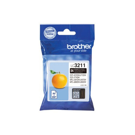 Originales inkjet CARTUCHO INKJET BROTHER LC-3211BK NEGRO DCP-J572/J772/J774/MFC-J890/J895 (200 PAG.)
