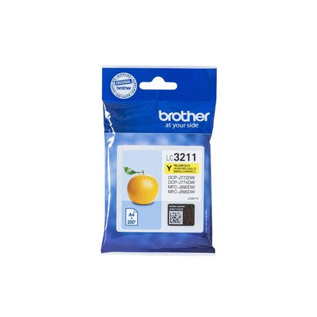 Originales inkjet CARTUCHO INKJET BROTHER LC-3211Y AMARILLO DCP-J572/J772/J774/MFC-J890/J895 (200 PAG.)