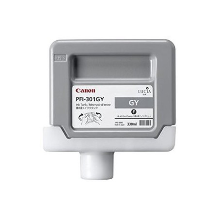 Originales inkjet CARTUCHO INKJET CANON PFI-301GY IMAGEPROGRAF iPF8000/iPF8000S/iPF9000 GRIS 330 ML. (1495B001AA)