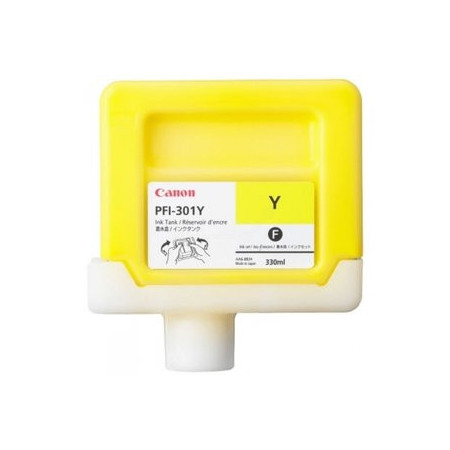 Originales inkjet CARTUCHO INKJET CANON PFI-301Y IMAGEPROGRAF iPF8000/iPF8000S/iPF9000 AMARILLO PIGMENTADO 330 ML. (1489B001AA)