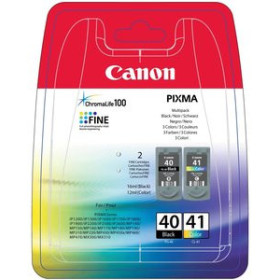 Originales inkjet CARTUCHO INKJET CANON PG40 - CL41 MULTIPACK IP1200/1300/1600/2200 (0615B043AA)