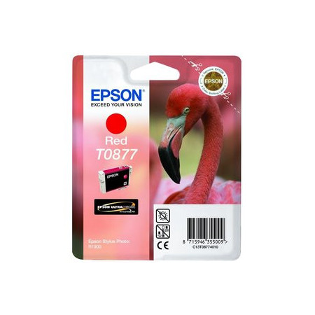 Originales inkjet CARTUCHO INKJET EPSON T087740 STYLUS PHOTO R1900 ROJO