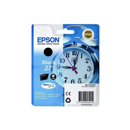 Originales inkjet CARTUCHO INKJET EPSON T270140 Nº27 WORKFORCE WF-3620DWF/3620DWF/3640DTWF/7110DTW/7610DWF/7620DTWF NEGRO 6