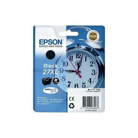 Originales inkjet CARTUCHO INKJET EPSON T271140 Nº27XL WORKFORCE WF-3620DWF/3620DWF/3640DTWF/7110DTW/7610DWF/7620DTWF NEGRO 17