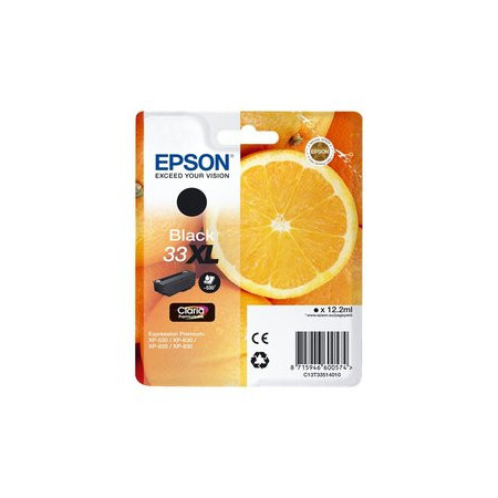 Originales inkjet CARTUCHO INKJET EPSON T335140 Nº33XL XP-530/XP-540/XP-630/XP-635/XP-640/XP-645/XP-830/XP-900 NEGRO 12
