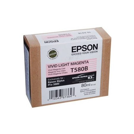 Originales inkjet CARTUCHO INKJET EPSON T580B00 STYLUS PRO 3800/3880 MAGENTA VIVO CLARO 80ML