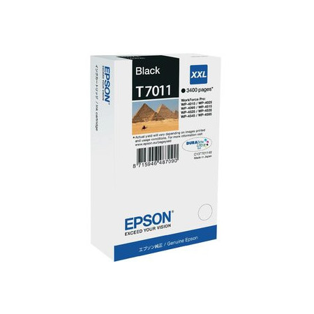 Originales inkjet CARTUCHO INKJET EPSON T701140 WORKFORCE PRO WP4000/WP4500/4525DNF/4015DN NEGRO XXL