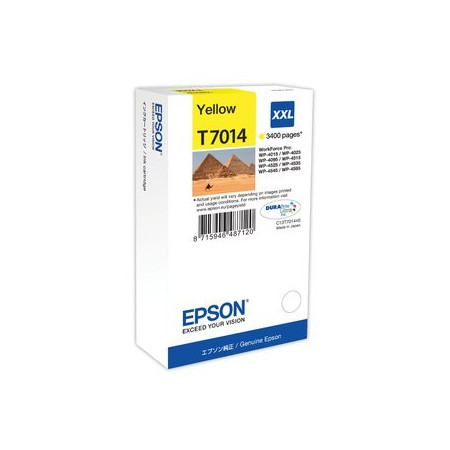 Originales inkjet CARTUCHO INKJET EPSON T701440 WORKFORCE PRO WP4000/WP4500/4525DNF/4015DN AMARILLO XXL