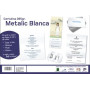 Cartulinas CARTULINA METALIZADA 32x45 cm YOSAN  285g BLANCO IRIDISCENTE