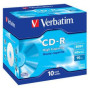 CD CD-ROM VERBATIM 800MB 40x JEWEL CASE 10 (Incluye Canon LPI de 0.80 )
