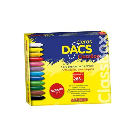 Ceras de colores CERAS ALPINO DACS CLASSPACK ESTUCHE de 288 SURTIDO